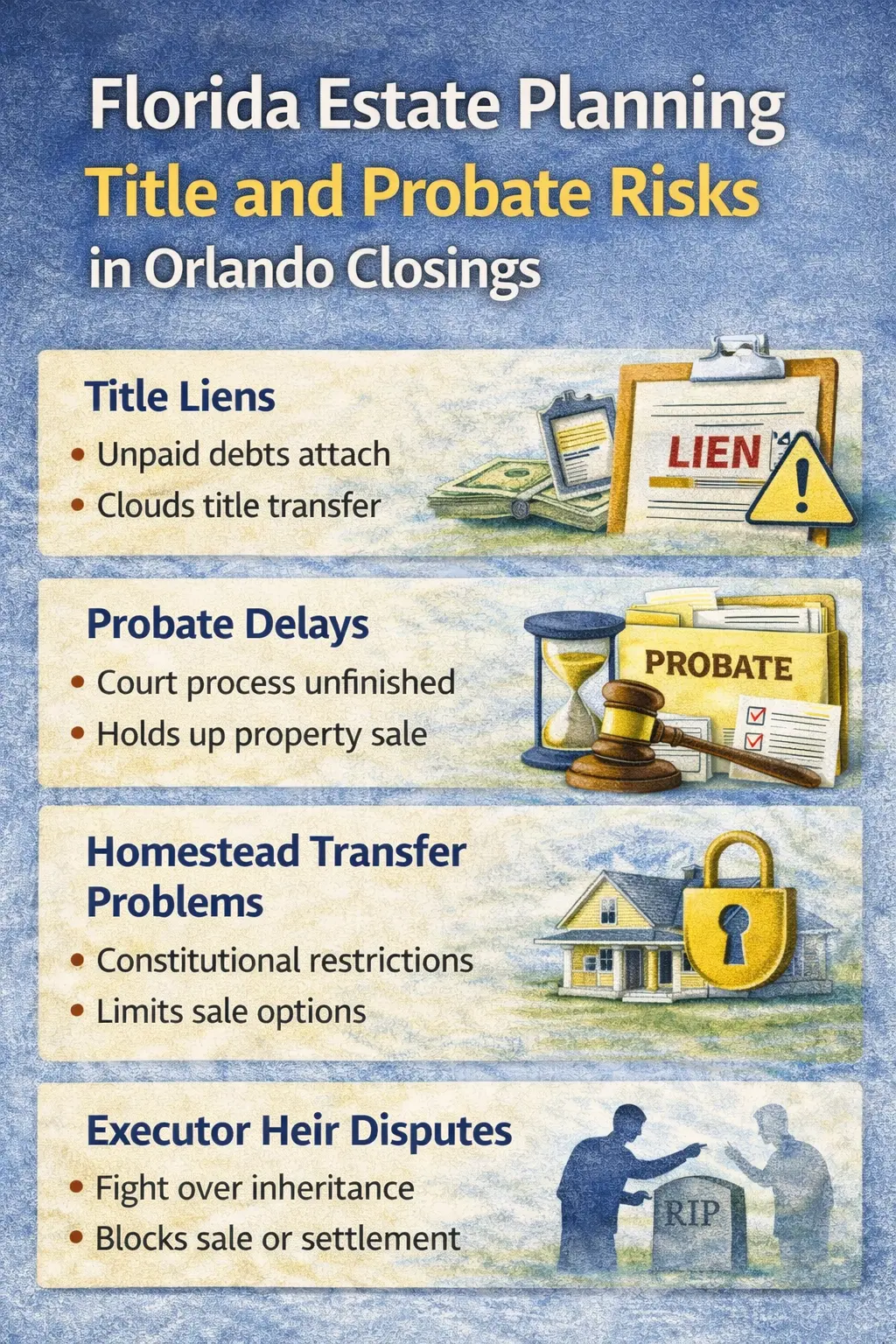  Florida estate planning probate and asset transfer process showing how property passes after death